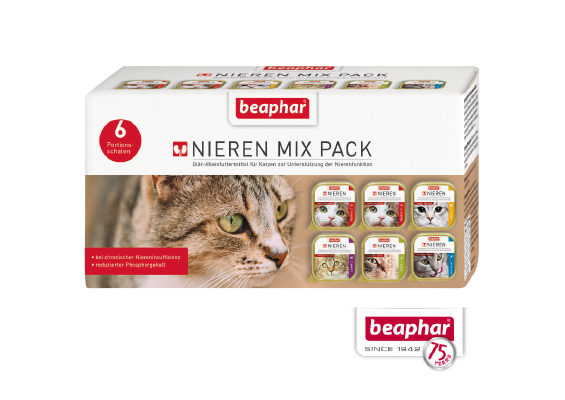Nieren Mix Pack – kompletna karma o 5 wyśmienitych smakach dla kotów z niewydolnością nerek