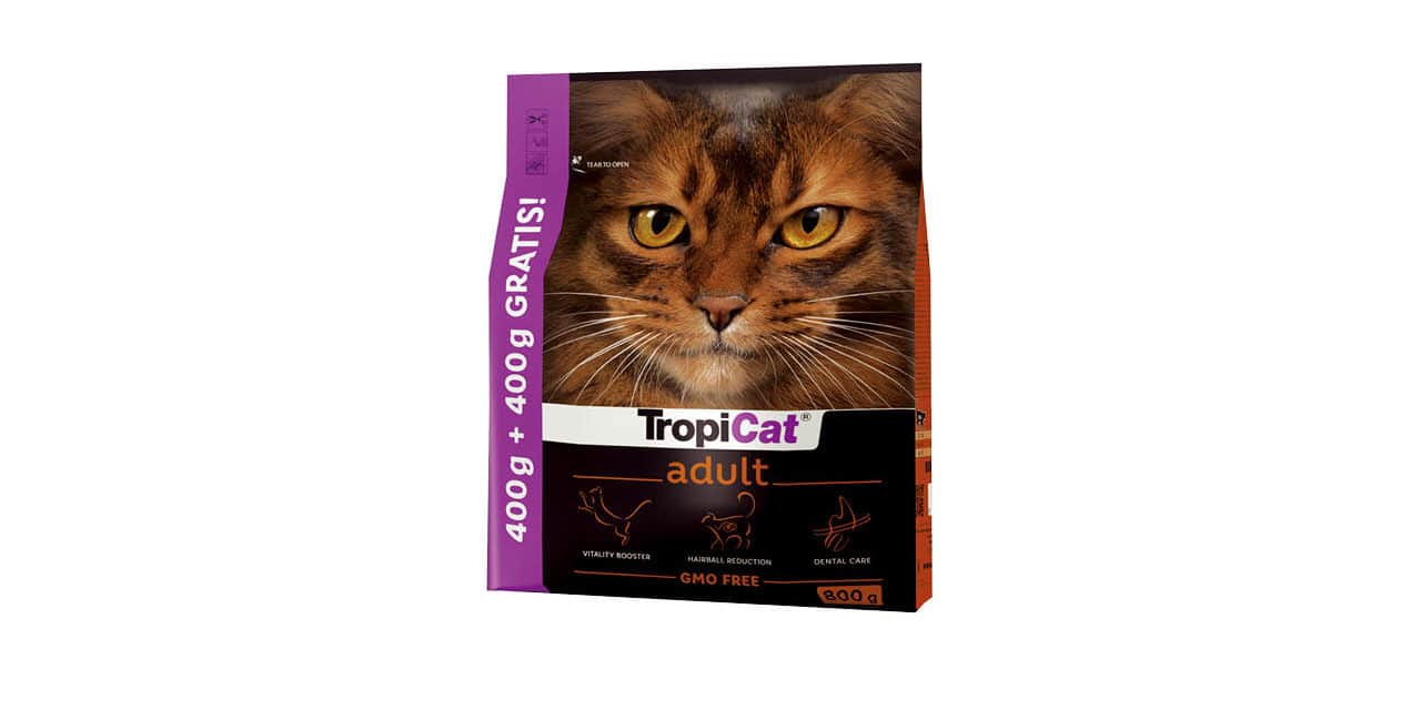 400 g + 400 g GRATIS – karma TropiCat Premium Adult w promocji