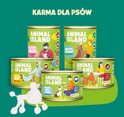 Animal Island prezentuje pyszne i aromatyczne posiłki dla dorosłych Psów wszystkich ras