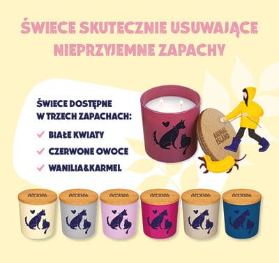 Świece usuwające nieprzyjemne zapachy