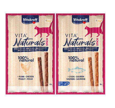 <strong>Naturalne kabanosy dla kotów VITA NATURALS<br>od Vitakraft!</strong>