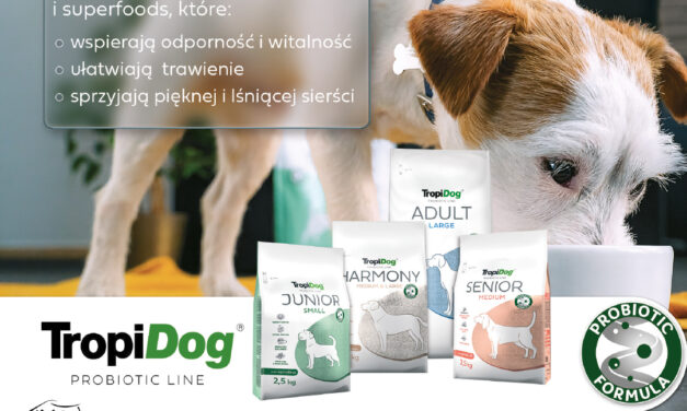 Karmy wzbogacone o probiotyk i superfoods od TropiDog