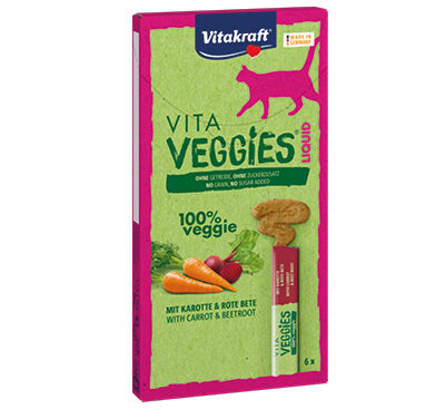 Vita Veggies® Liquid – naturalna, wegetariańska, płynna przekąska dla kotów od Vitakraft!