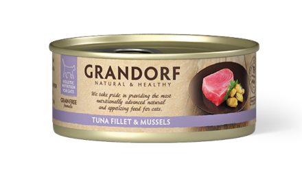 <strong>Grandorf Tuna Fillet & Mussels – Mokra Karma Dla Kota Filet z Tuńczyka i Małże</strong>