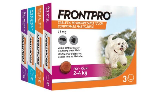 SMACZNA I ŁATWA W PODANIU TABLETKADO ROZGRYZANIA I ŻUCIA FRONTPRO®, od producenta marki FRONTLINE!