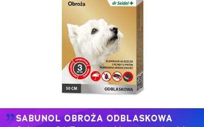 Sabunol obroża odblaskowa – ochrona 24/7 przeciw kleszczom i pchłom