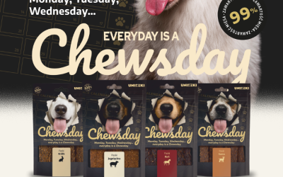 Everyday is a Chewsday – mięsne paski 99% mięsa dla psów