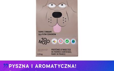 Bezzbożowa karma z białkiem owadów dla psich seniorów od TOMOJO